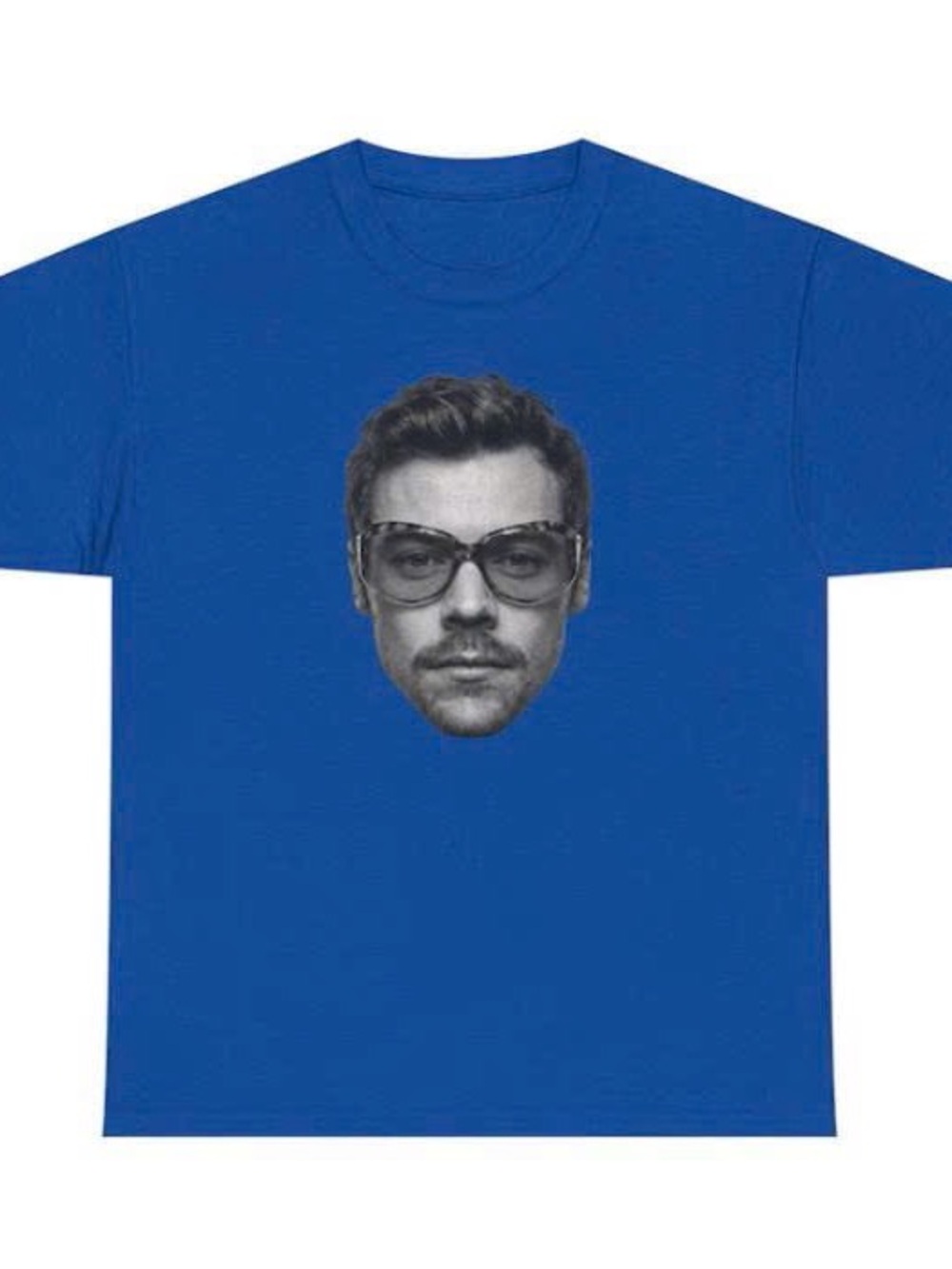 Henry Short Sleeve Tee with Monochrome Face Graphic